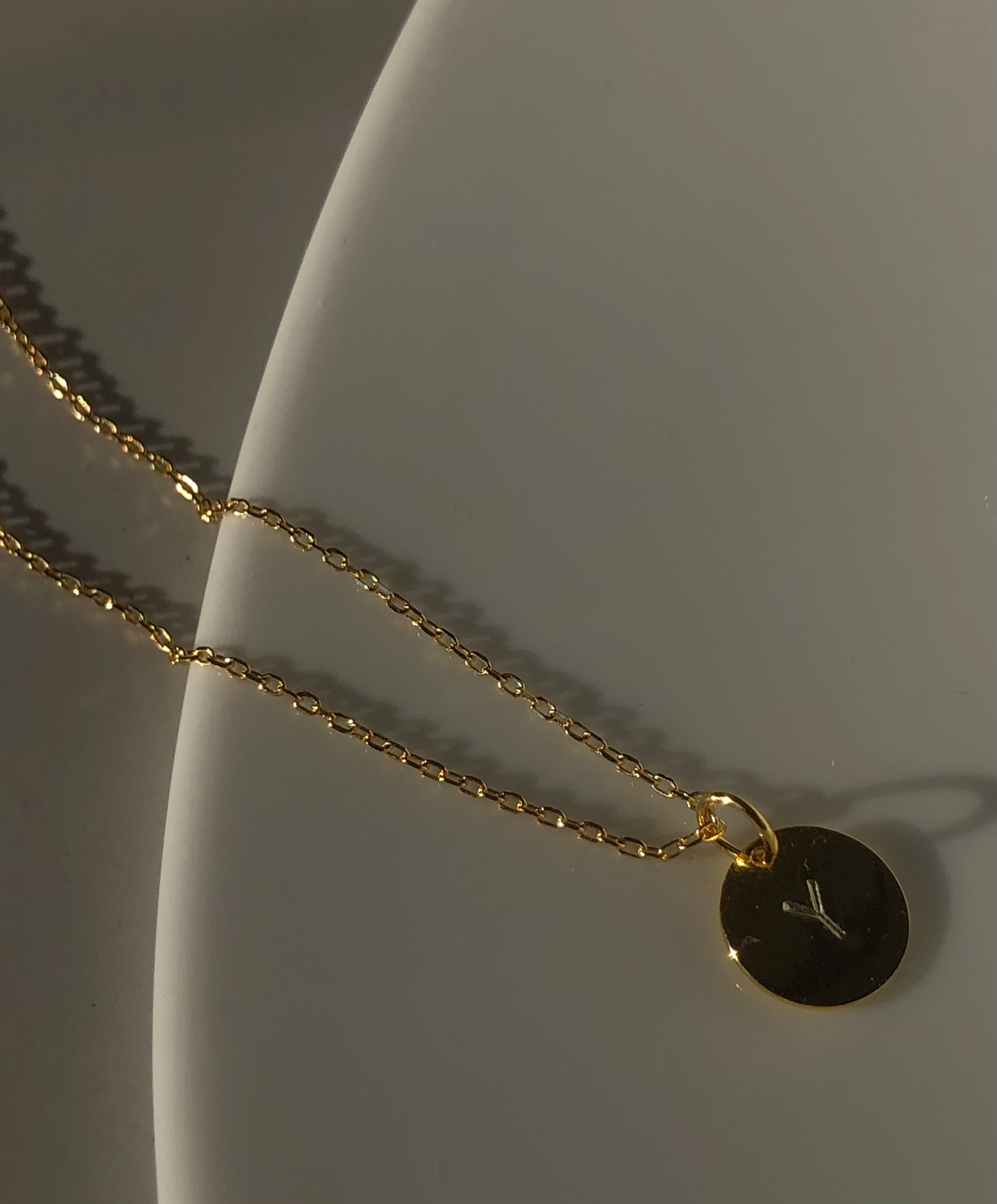 initial pendant necklace